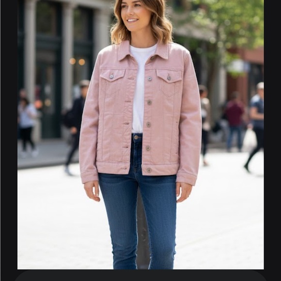 Market & Spruce Jackets & Blazers - Market & Spruce Blush Pink Jean Jacket